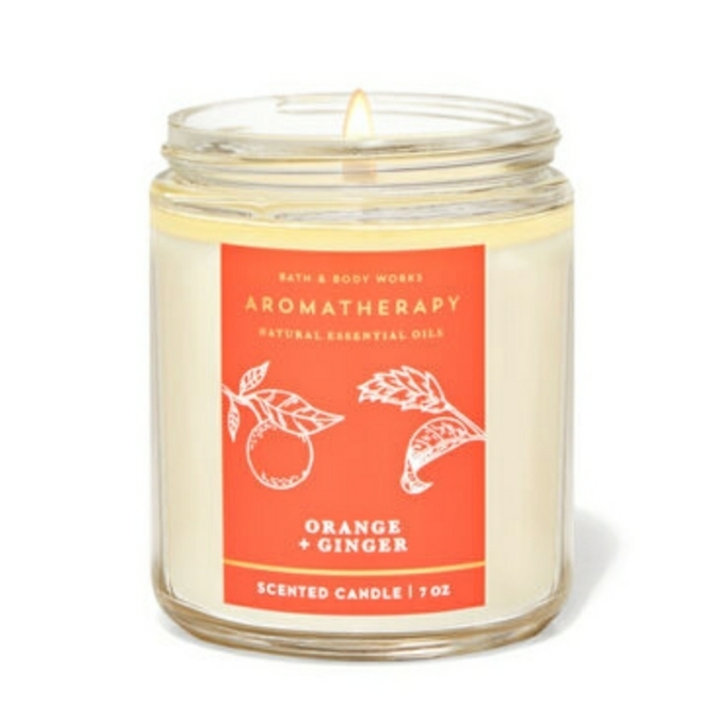 ORANGE GINGER "ENERGY" SINGLE WICK CANDLE